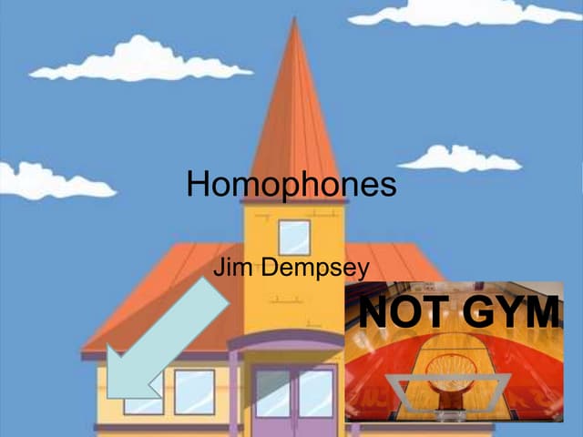 Homophones Lesson