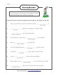 synonyms antonyms worksheet