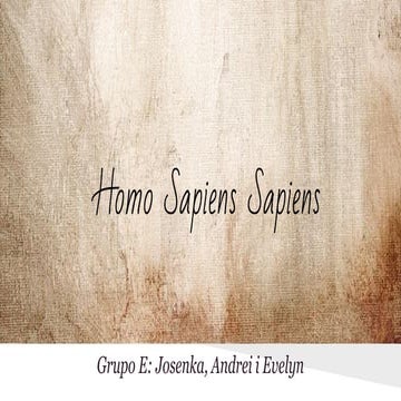 Homo sapiens sapiens