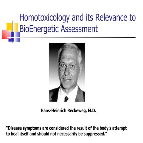 Homotoxicology And Its Relevance To Bea Website | PPT