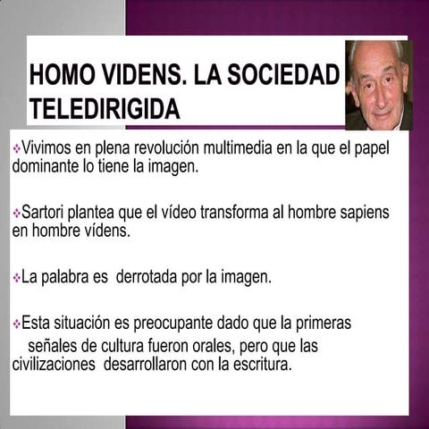 Resumen giovanni-sartori homo videns la sociedad teledirigida