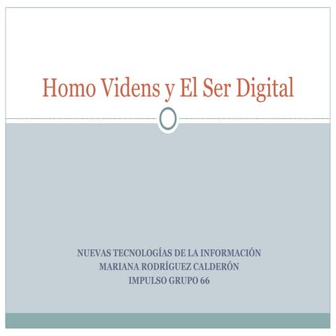 Homo videns ser digital