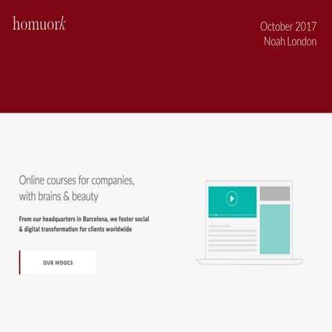 Homuork - NOAH17 London