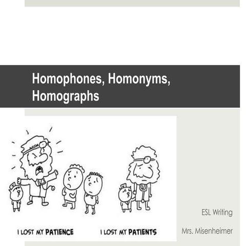 Homophones homographs & homonyms list with examples PDF
