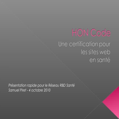 HONcode | PPT