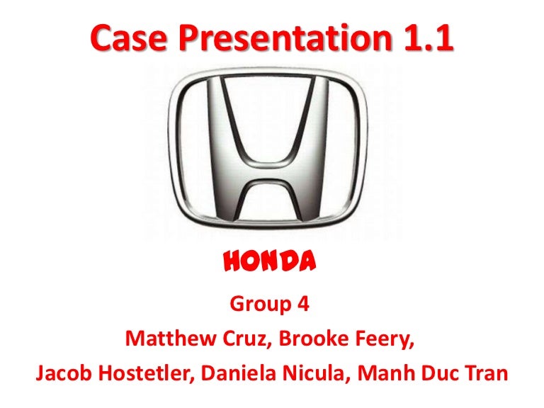 Honda International Case Study
