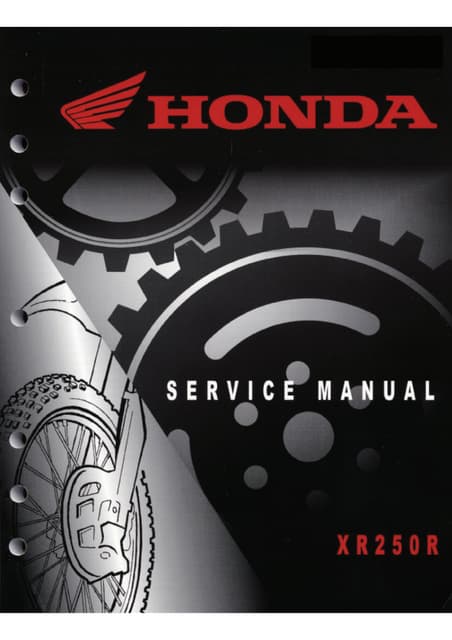 HONDA XR250R オーナーズ/サービスマニュアル ホンダ XR250 XRバハ サービスマニュアル 正規 中古 バイク 整備