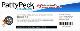 Honda $20 OFF Service Coupon MS - Honda Auto Repair near Jackson Honda $20 OFF Service Coupon MS - Honda Auto Repair near Jackson