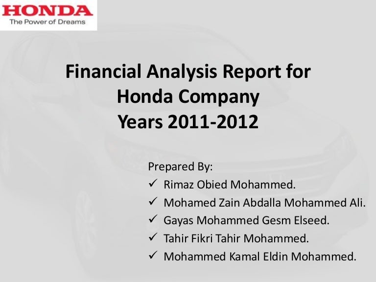 Honda annual report