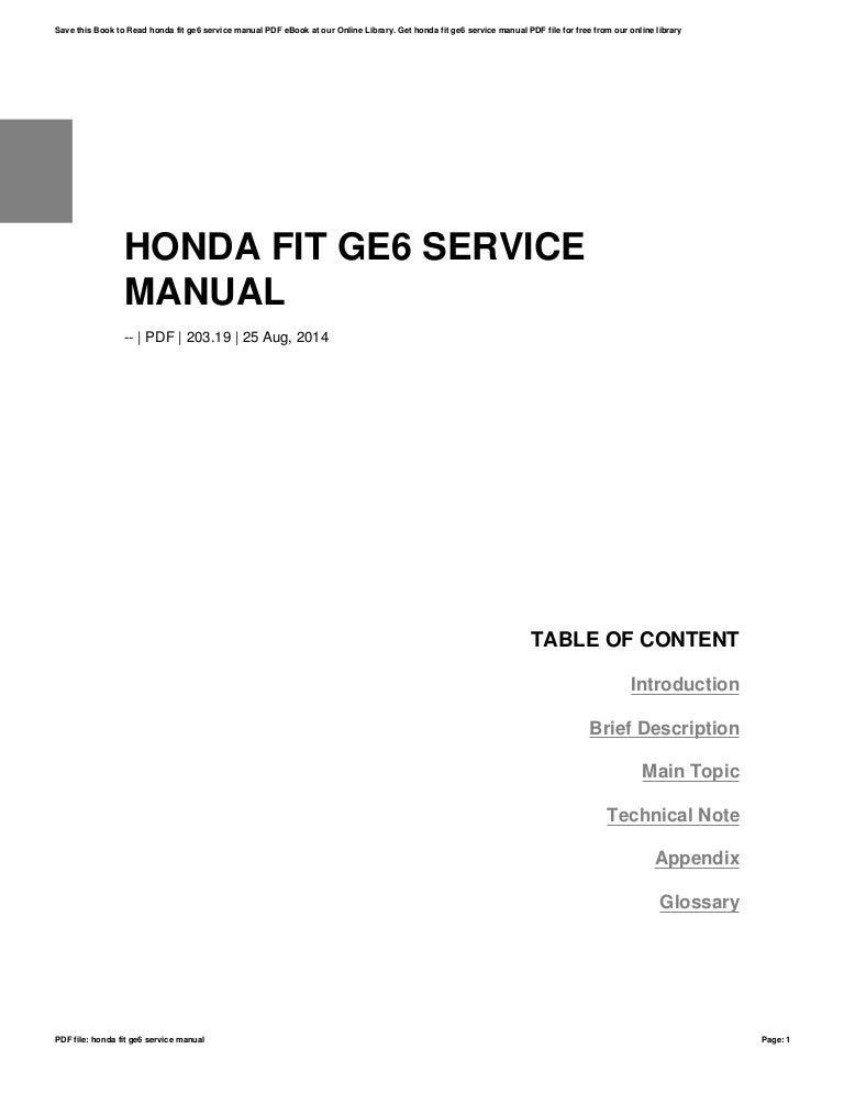 25 Honda Fit Ge6 Wiring Diagram