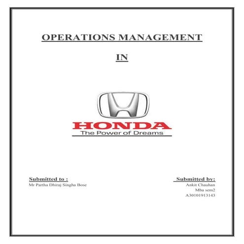 Honda motor company