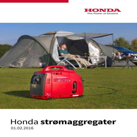 Honda strømaggregater 1.2.2016 Grim Maskin, Lillestrøm, Jessheim