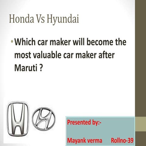 Honda vs hyundai