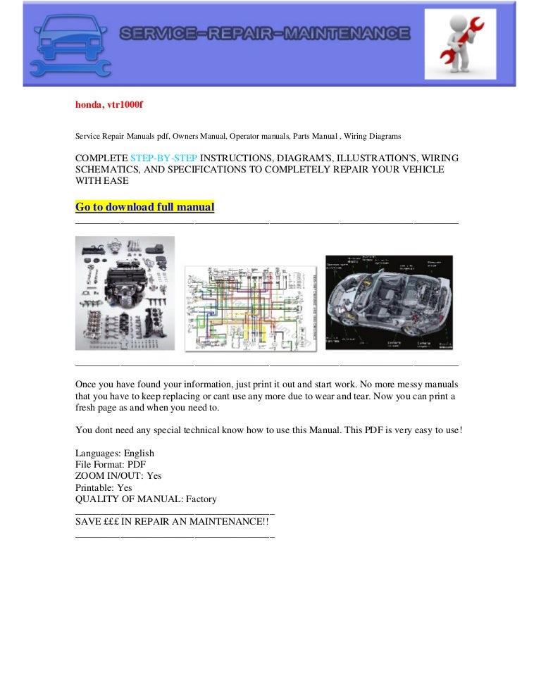 Honda Vtr1000 Electrical Wiring Diagram Pdf Download