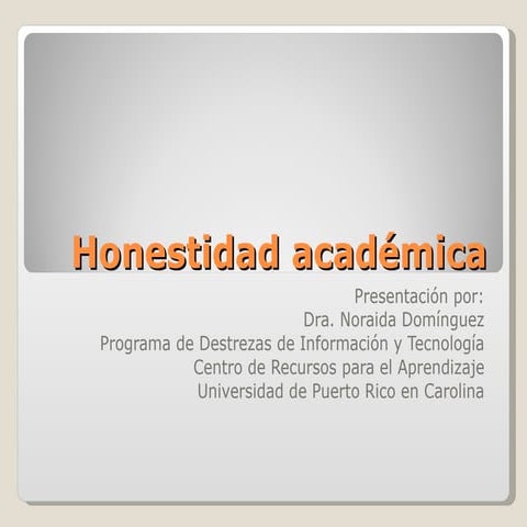 Honestidad académica