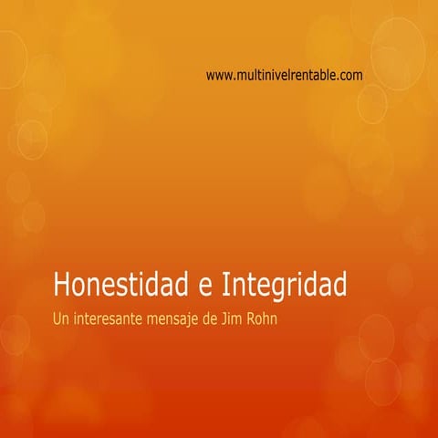 Honestidad e integridad