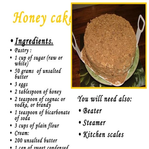 Honey cake | PPT