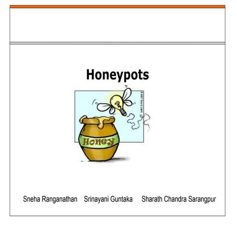Description on Honeypots in Cyber Security