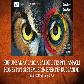 Kurumsal Ağlarda Saldırı Tespiti Amaçlı Honeypot Sistemlerin Efektif Kullanımı