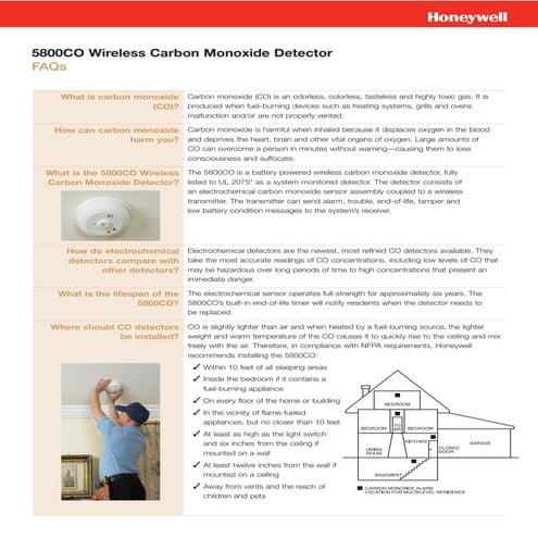 Honeywell 5800co-faqs
