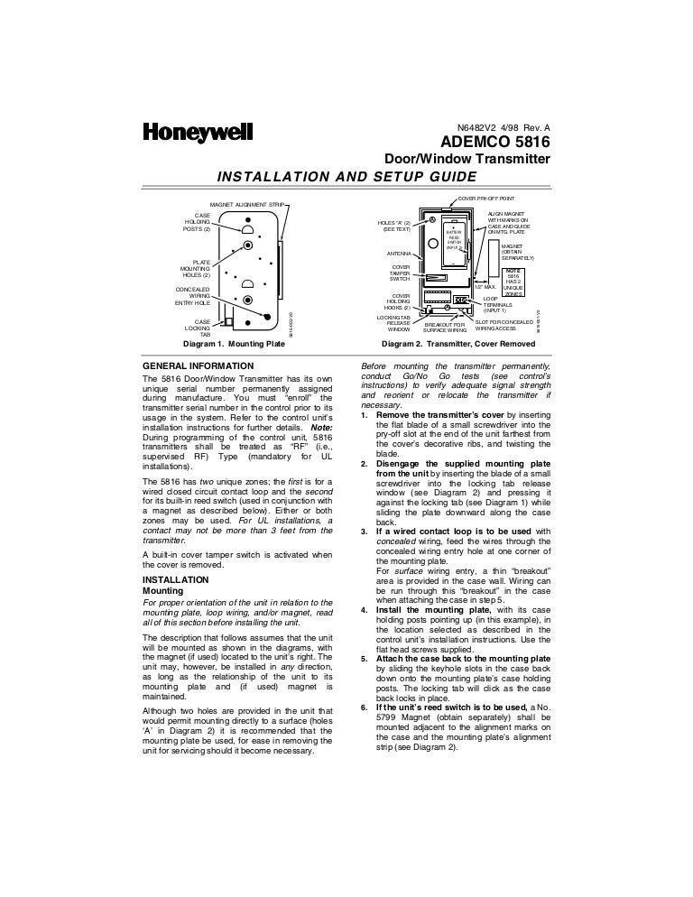 Honeywell 5816