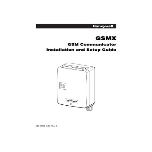 Honeywell gsmx-install-guide