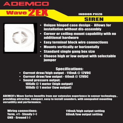 Honeywell wave2ex-data-sheet | PDF