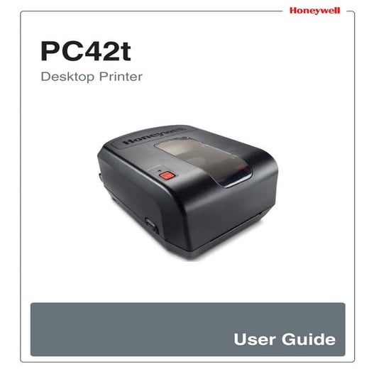 허니웰프린터 Honeywell PC42t 열전사감열 데스크탑 바코드프린터 매뉴얼
