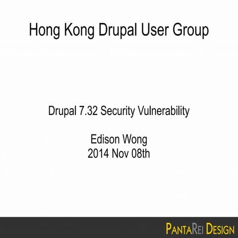 Hong Kong Drupal User Group - Nov 8th