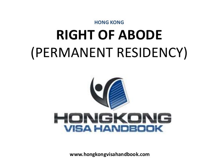 Hong Kong Right of Abode & Permanent Residency