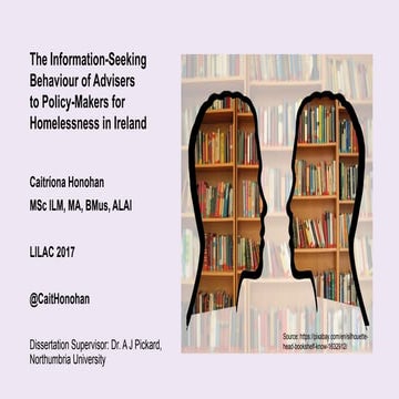 The information seeking behaviour of advisors to policy-makers for homelessne...