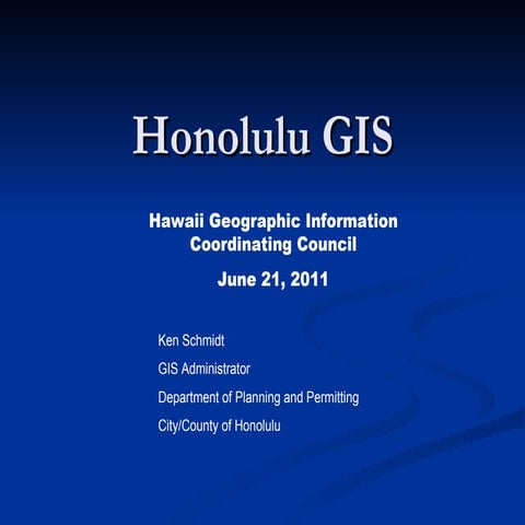 Honolulu gis higicc june 2011