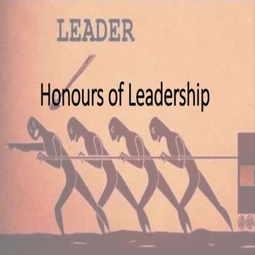 Honours of leadership