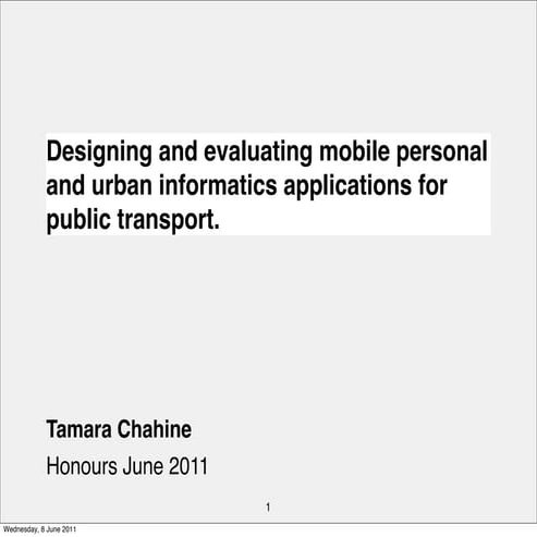 Tamara Chahine Honours Proposal