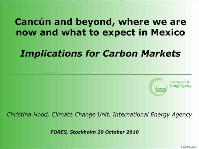 Christina Hood's power-point presentation