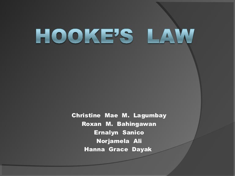 Hooke S Law