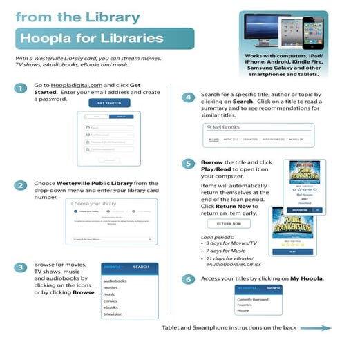 Hoopla for Libraries: Instructions for Your Computer or Device