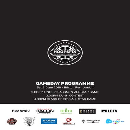 Hoopsfix All-Star Classic 2018 Programme