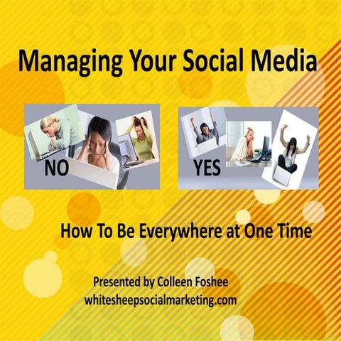 Manage Your Social Media - Be Everywhere At One Time With Hootsuite