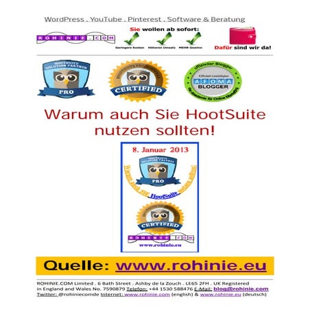 Darum sollten auch Sie HootSuite nutzen!