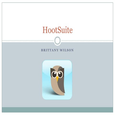 HootSuite by Brittany Wilson