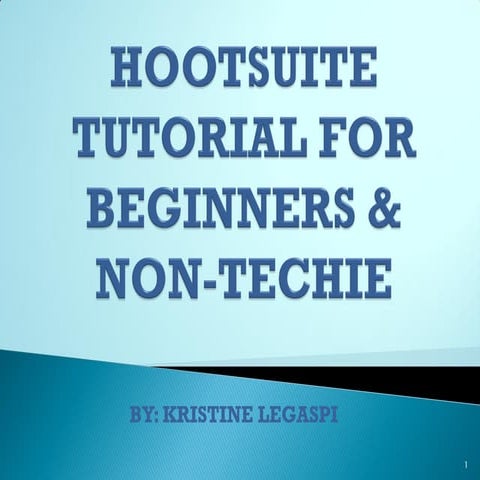 Hootsuite tutorial