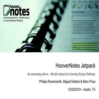 Hoover Notes