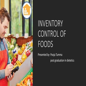 inventory control of foods