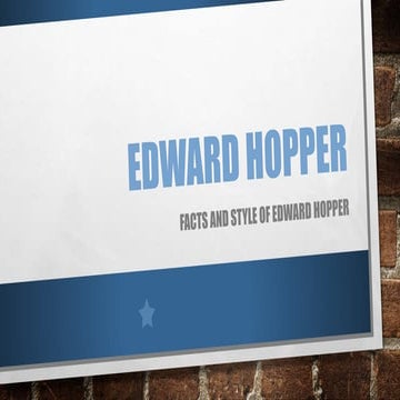 Edward Hopper | PPTX