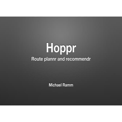 Hoppr demo | PDF