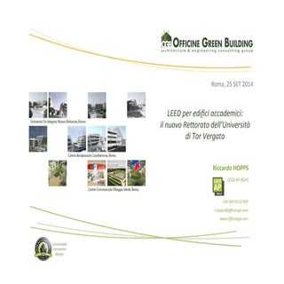 Hopps Riccardo, LEED per edifici ac...