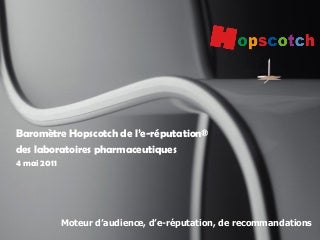 Baromètre Hopscotch de l'e-réputation des laboratoires pharmaceutiques