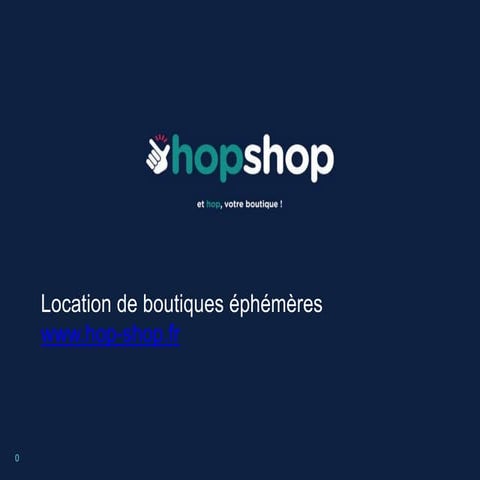 HopShop - Et hop, votre boutique !