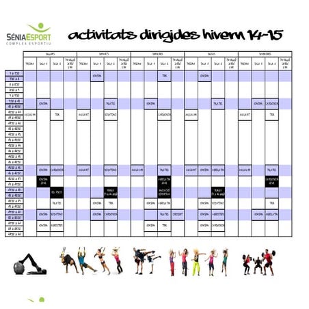 Horari hivern 14 15  Dirigides